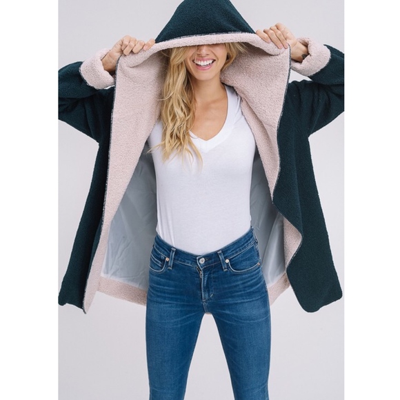 Softest Hoodie Jacket - EMERALD - Picture 4 of 4